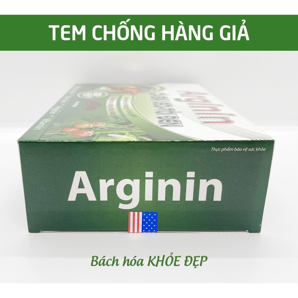 Viên uống bổ gan Arginin, Cà Gai Leo, Tỏi Đen giải độc gan, hạ men gan - 60 viên [Arginin - Cà gai leo tỏi đen]