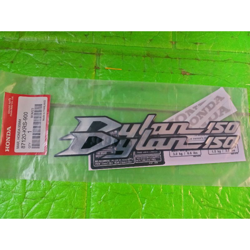 Bộ tem nổi honda Dylan 150 hàng zin theo xe