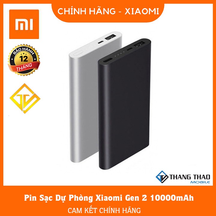 Pin Dự Phòng Xiaomi 10000mAh Mi Power Bank 2s