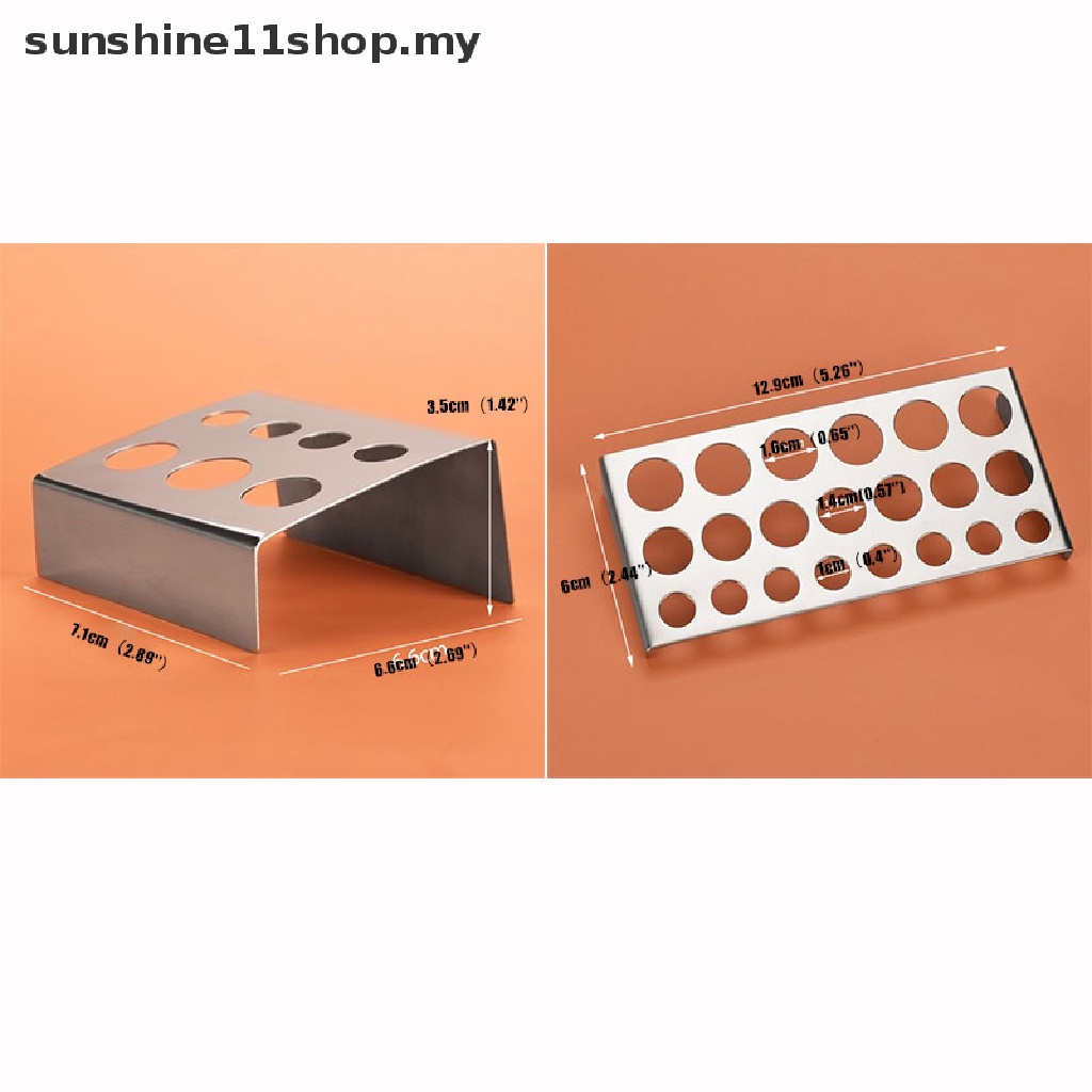 Giá đỡ cốc mực xăm 7 lỗ bằng thép không gỉ tiện dụng [sunshine11shop]