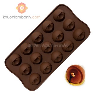 Khuôn silicon socola 15 hình nhãn cầu mắt
