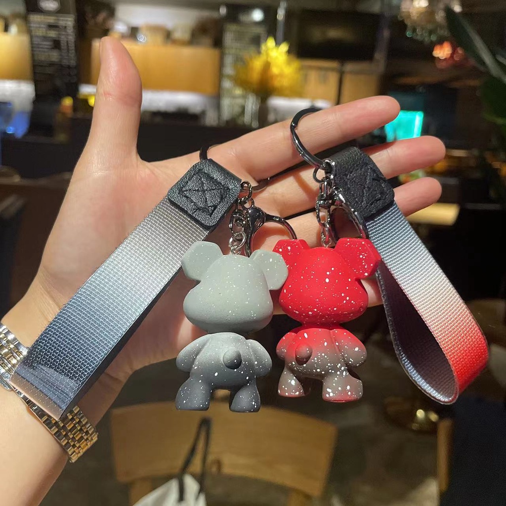 Móc khóa hình chú gấu Violent dễ thương nhiều màu tùy chọn