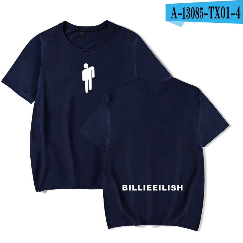 Áo Thun Cotton Tay Ngắn In Hình Billie Eilish Plus Size 4XL 253A Thời Trang Unisex