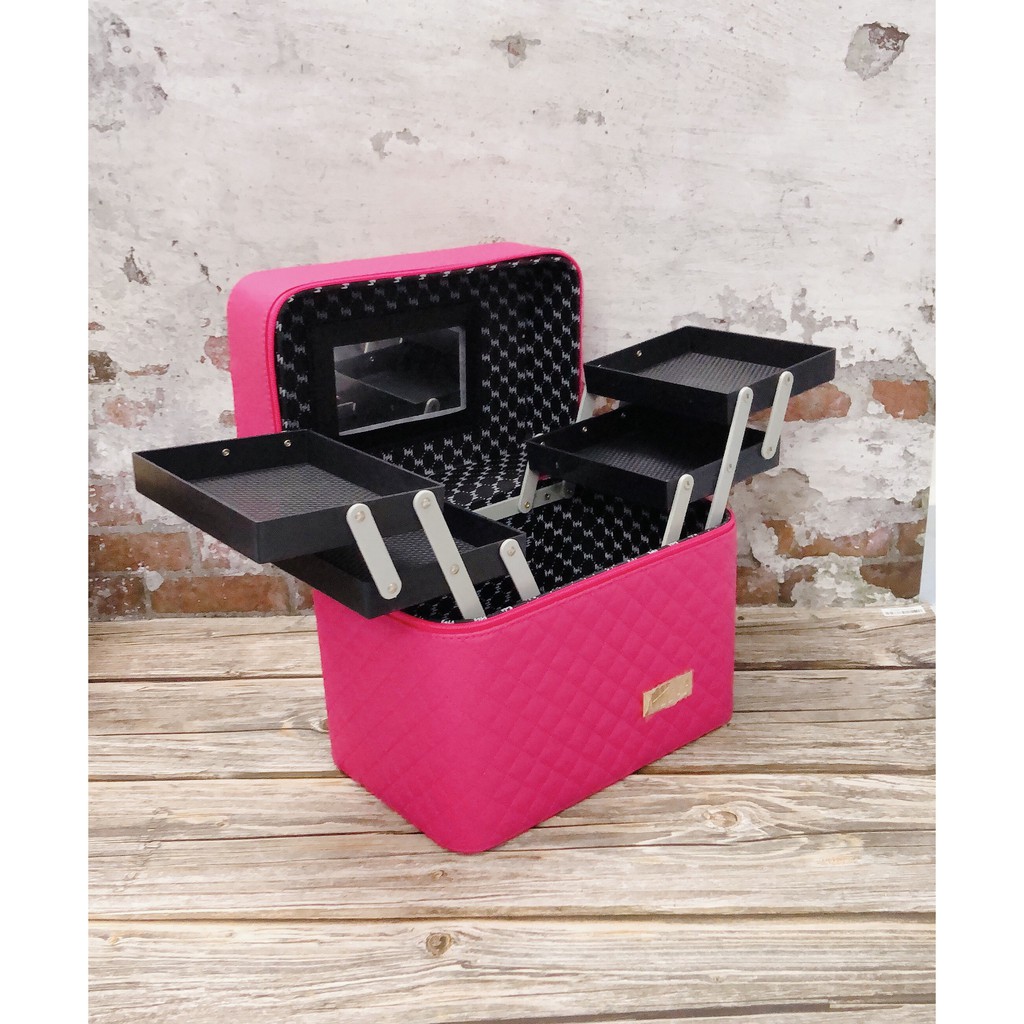 Túi đựng dụng cụ làm Nail MI LANLEO - Hộp đựng đồ làm nail 4 ngăn thanh trượt tiện lợi, gọn nhẹ - Sushi Nail Mi