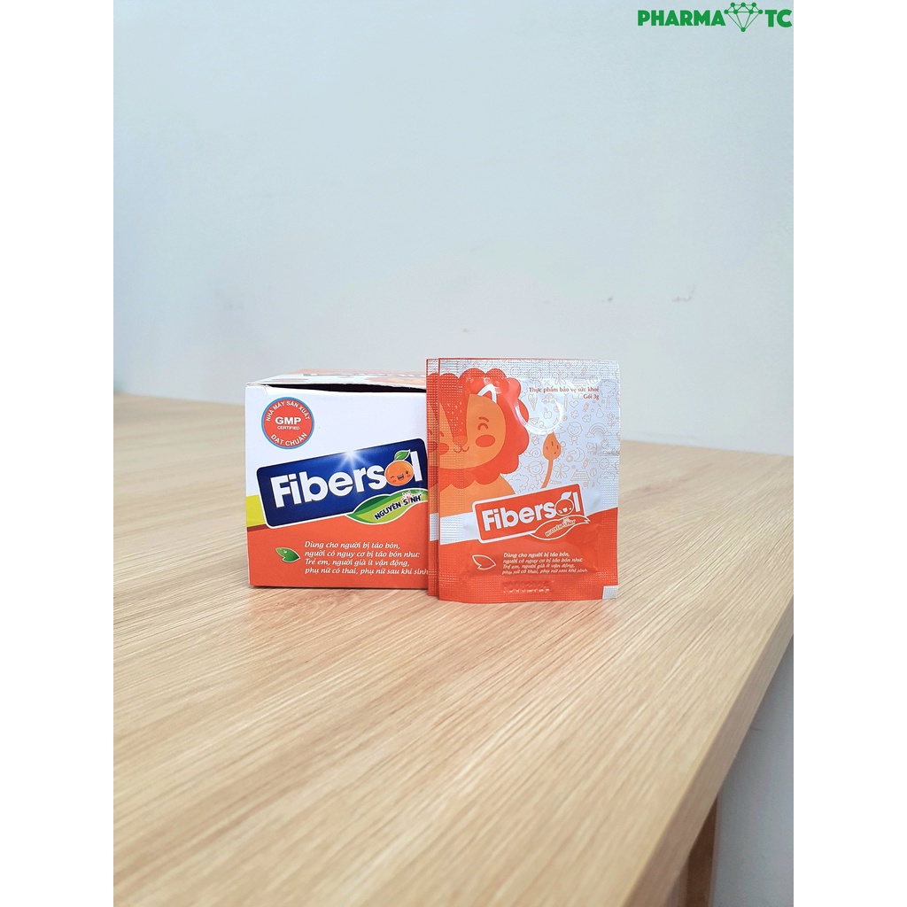 Táo Bón Fibersol Nguyên Sinh, Bổ sung chất xơ, Giảm táo bón cho trẻ, phụ nữ mang thai, hộp 10 gói 3g - PharmaOTC