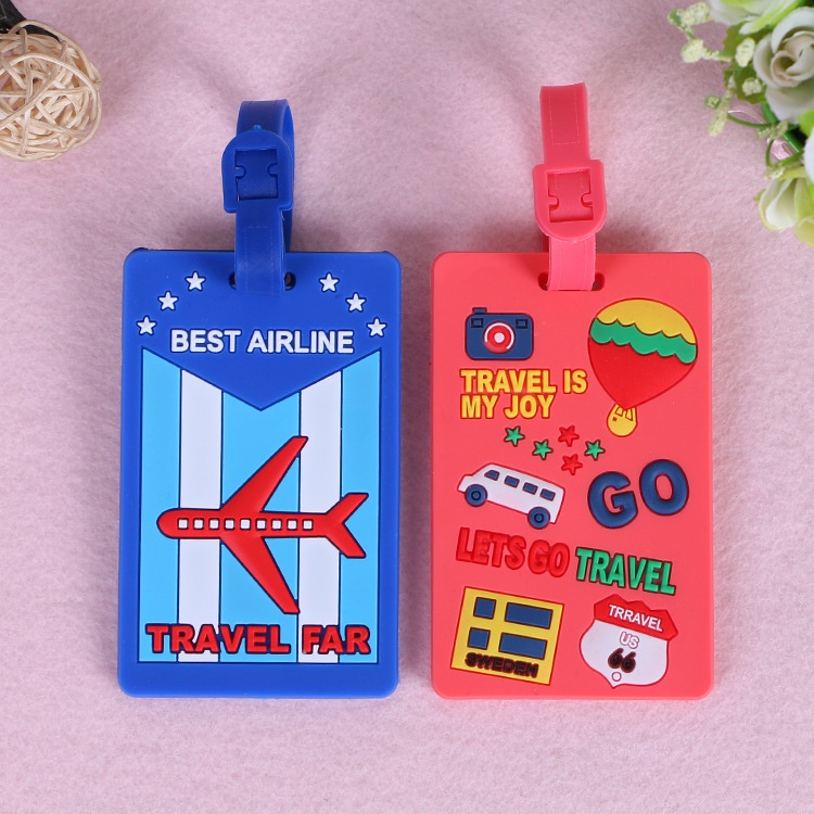 Combo 10 Cái Thẻ Hành Lý Nhiều Hình Name Tag Bảng Tên Chống Thất Lạc Dành Cho Vali Balo Siêu Cute  - Shine House