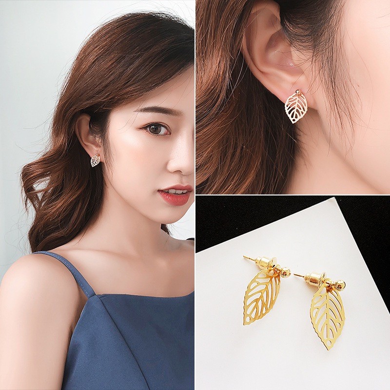 Bông tai chiếc lá nhỏ