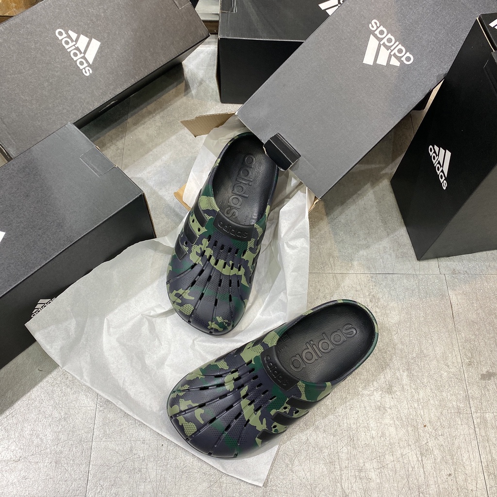 [CHÍNH HÃNG] DÉP ADIDAS ADILETTE CLOG - *ĐEN CAMO* - AUTH / REAL