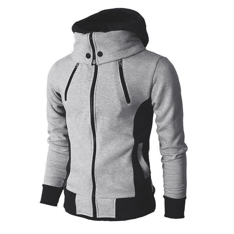 Áo Hoodies phối khoá kéo phong cách thể thao năng động cho nam