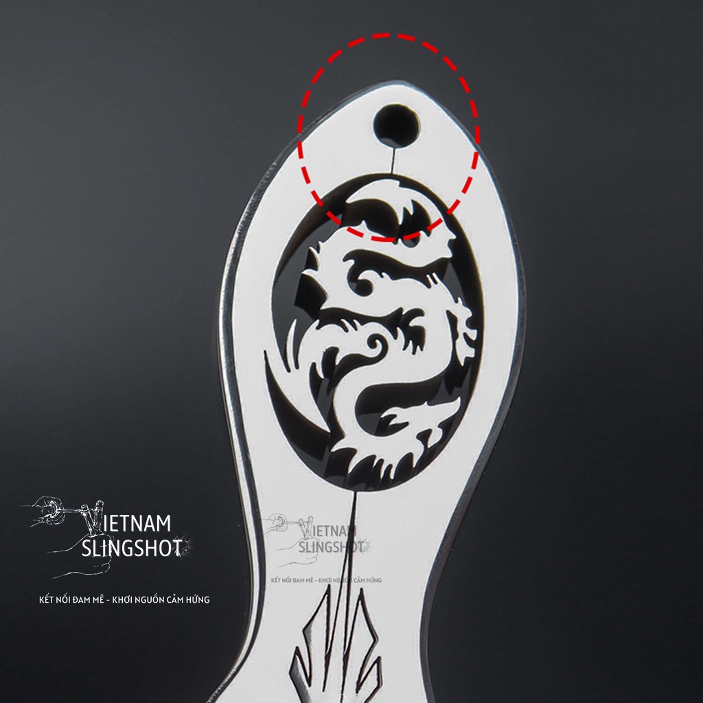 [LPV2] Ná Cao Su Long Phượng hàng loại 1 Làm Bằng Inox 304 - Đã Đánh Bóng Bo Cạnh Cầm Siêu Chắc Tay