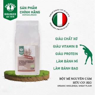 Bột mì nguyên cám hữu cơ ProBios Organic WholeMeal Wheat Flour - thơm ngon, dinh dưỡng, giàu Protein