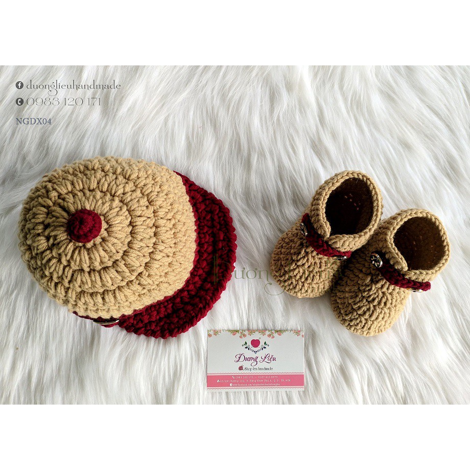 Combo giày và nón cho bé