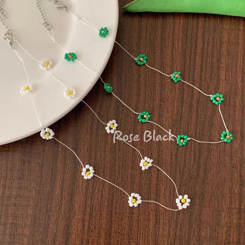 Vòng cổ choker kết hoa nhỏ xinh mã IJ-920