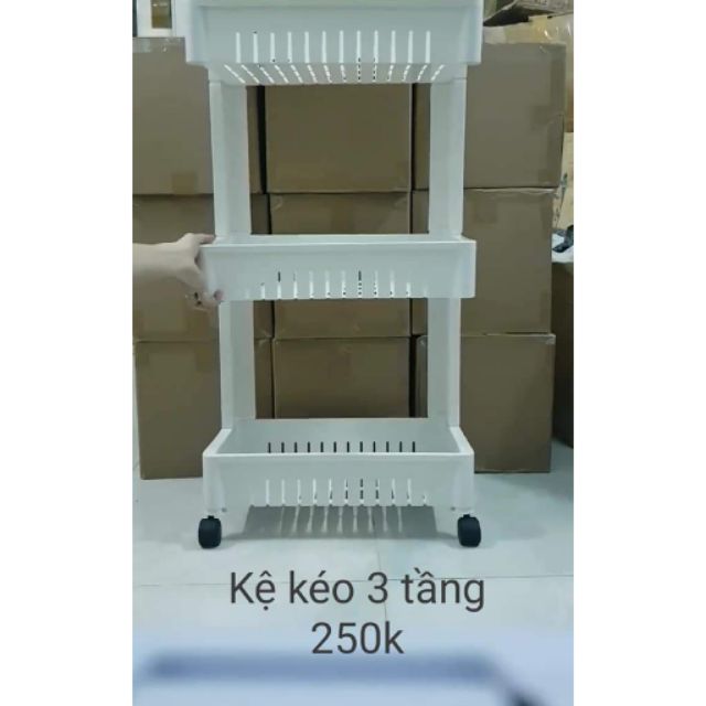 Kệ kéo 3 tầng lớn