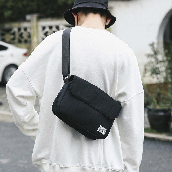 Túi Đeo Chéo Vai Bằng Vải canvas Thời Trang Phong Cách Đường Phố Mới Dành Cho Nam k1077