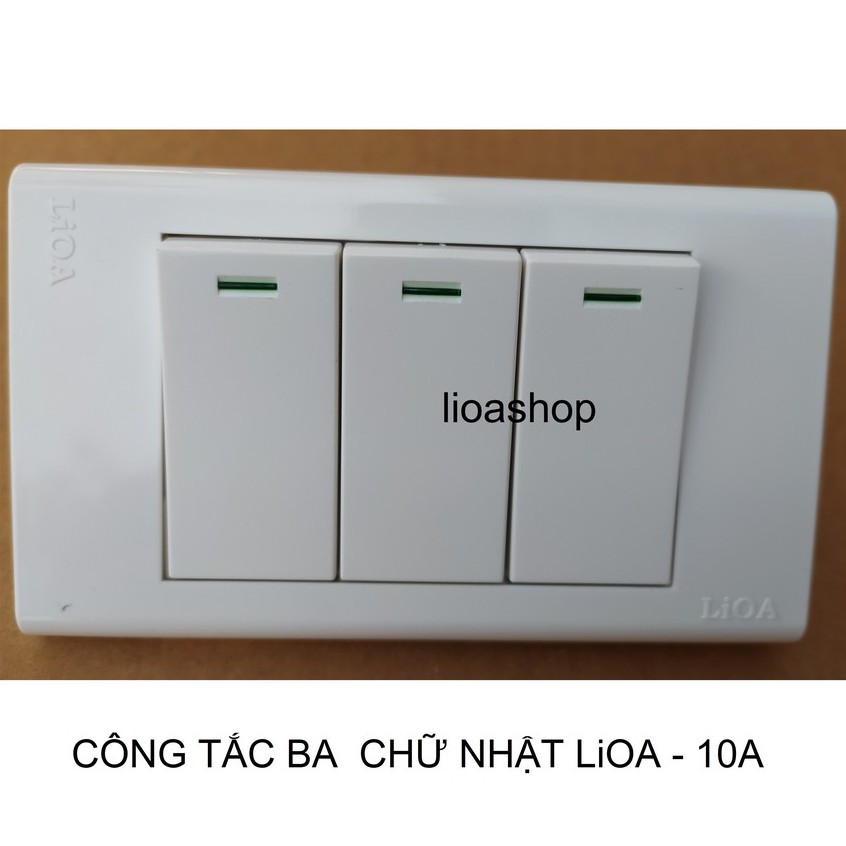 CÔNG TẮC BA CHỮ NHẬT 1-2 CHIỀU LiOA