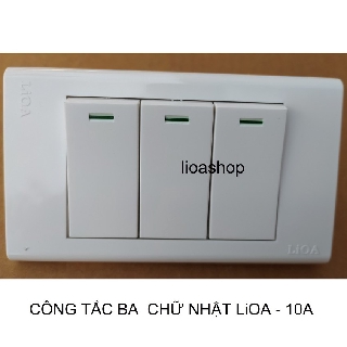 CÔNG TẮC BA CHỮ NHẬT 1-2 CHIỀU LiOA