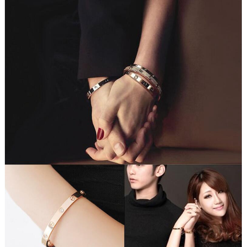 Vòng tay Cartier biểu tượng tình yêu đính 4 viên đá lấp lánh thiết kế tinh tế sang trọng=choose box--never fade | BigBuy360 - bigbuy360.vn