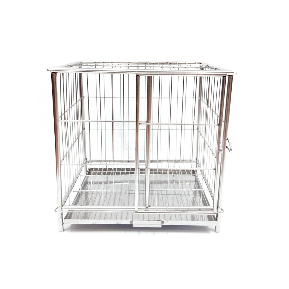 Lồng Chó Inox Mái Vuông