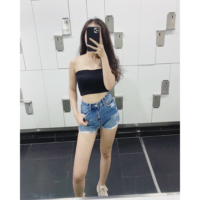 Quần Short Jean Rách MóM Store