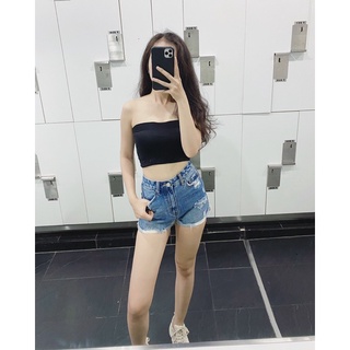 Quần Short Jean Rách MóM Store