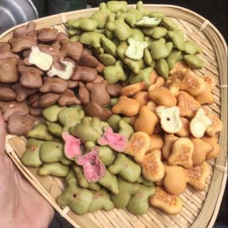 🐼🐼BÁNH GẤU MIX 4 VỊ: Kem Socola, kem dâu, kem sữa,