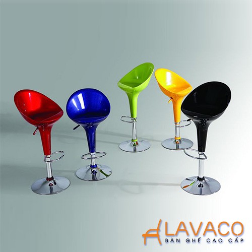 Ghế quầy bar nhựa chân cao –419