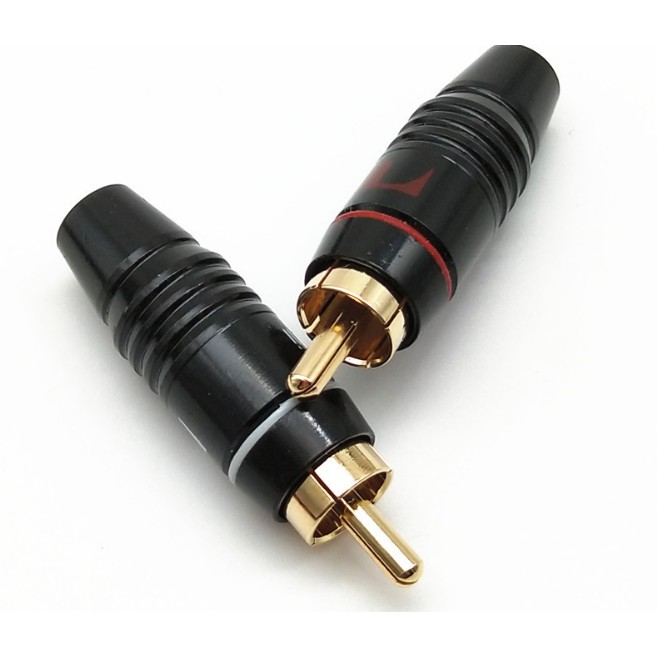 1 cặp Jack RCA hoa sen-AV đực NAKAMICHI cao cấp lỗ 6.4