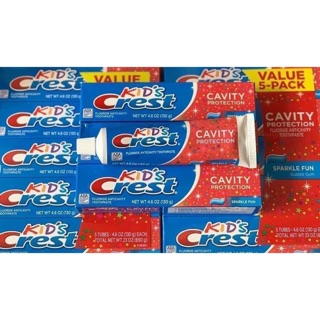 Kem đánh răng cho bé nuốt được crest kid usa