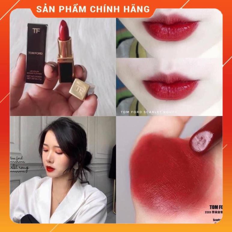 Son Tom Ford Chính Hãng Mềm Môi, Son Lì Cao Cấp Đỏ Quyến Rũ ( Full Size )