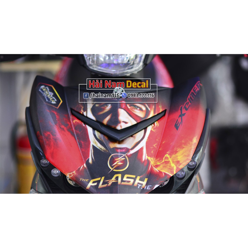 Tem Trùm Exciter 150 Đen Đỏ The Flash
