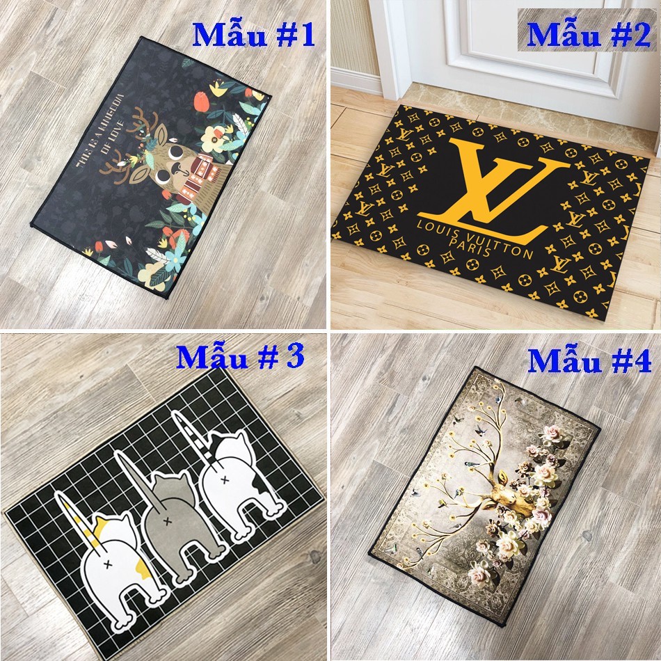 [FREESHIP❤️] THẢM LAU CHÂN 3D CHỐNG TRƠN TRƯỢT 40x60CM