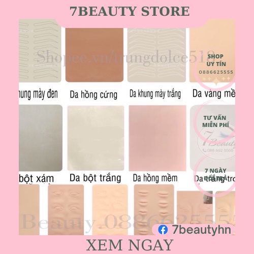 Da Giả Tập Xăm [Mày,Môi,Mí] Các Loại