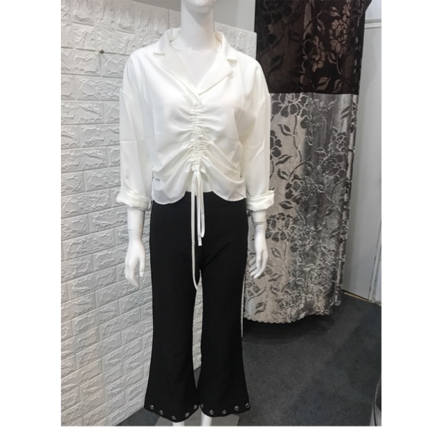 Set Quần Zara + Áo Sơ Mi Phối 