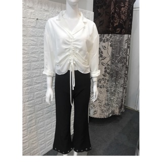 Set Quần Zara + Áo Sơ Mi Phối 