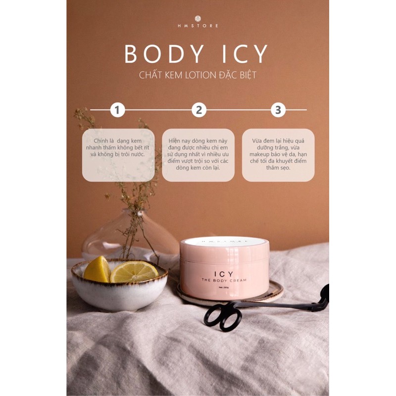 BODY ICY CHIẾT XUẤT VI TẢO LỤC NHẬT BẢN HM STORE