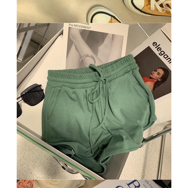 Quần Đùi Thể Thao Phong Cách Hàn Quốc Cho Nữ Dễ Phối Đồ