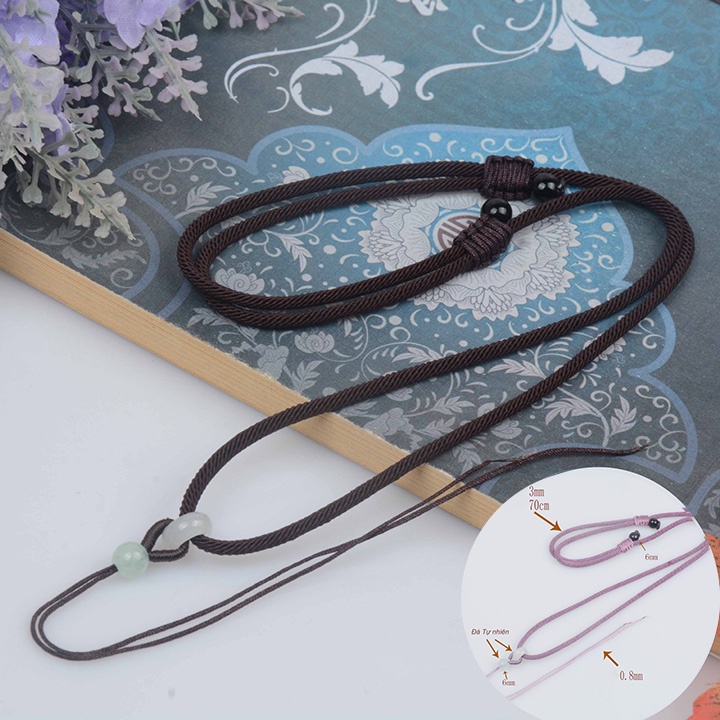 ⚡Nhiều Mẫu⚡ Dây dù 3ly, 4ly - Dây chuyền dù thủ công đeo cổ cao cấp bán buôn bán lẻ MS270720226