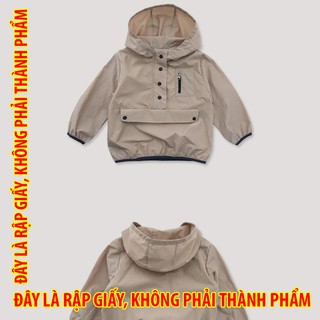 Rập giấy 30061 - Áo khoác gió túi Doreamon