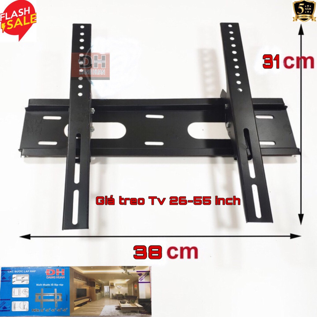 CHÍNH HÃNG -Gía treo tivi thẳng sát tường dày đẹp cho tất cả các loại ti vi (Chuẩn Công Ty) từ 21inch - 75inch | BigBuy360 - bigbuy360.vn