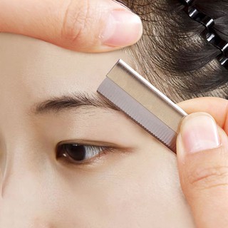 Bộ 10 lưỡi dao cạo lông mày kim loại