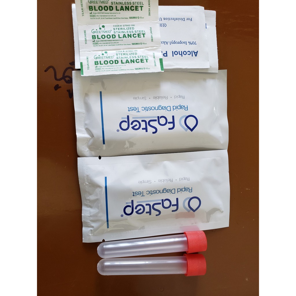 Bộ 2 que test nhanh HIV tại nhà FASTEP HIV 1/2 1 kit chính xác 99,95%