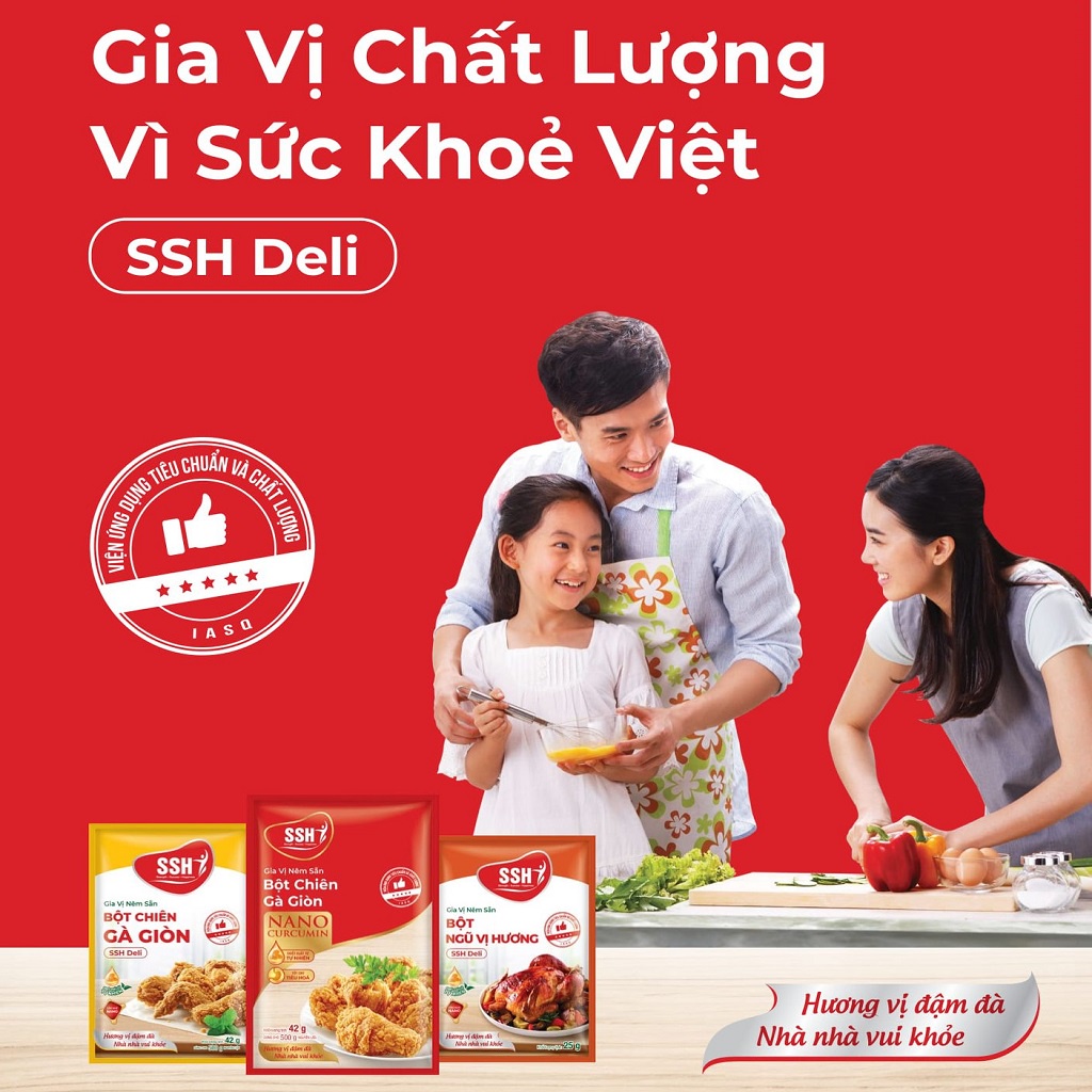 Gia vị nêm sẵn bột chiên gà giòn SSH Deli - Hàng chính hãng