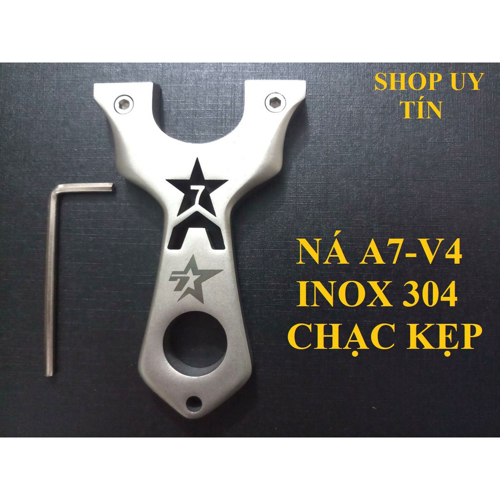 [Khuyến Mại Lớn] NÁ CAO SU A7 Inox 304 CHẠC KẸP Có Ốc Sơ Cua Kèm Dây