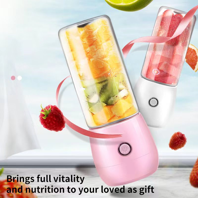 Máy xay sinh tố mini sạc usb có nắp đậy tiện dụng