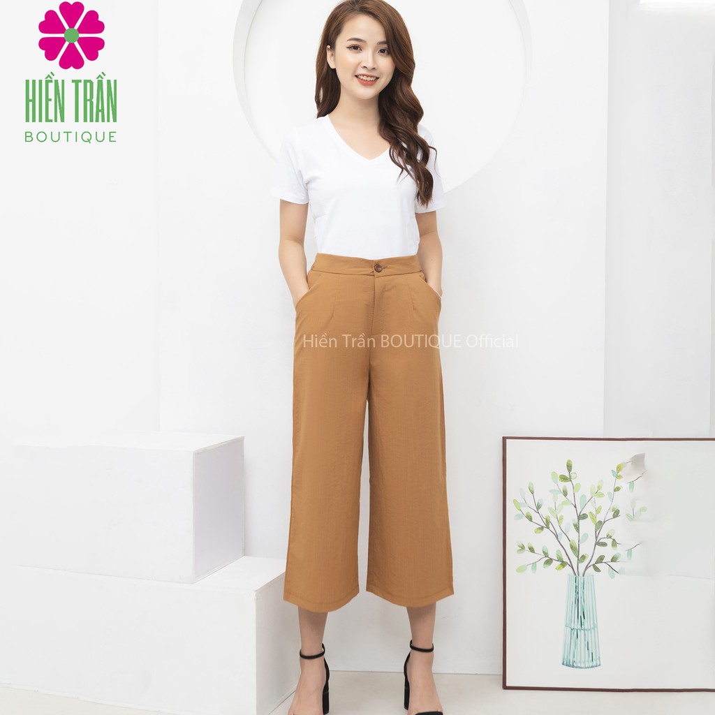 Quần đũi nữ ống rộng Ruby Fashion, dáng lửng, cạp chun sau, form rộng, nhiều màu sắc | BigBuy360 - bigbuy360.vn