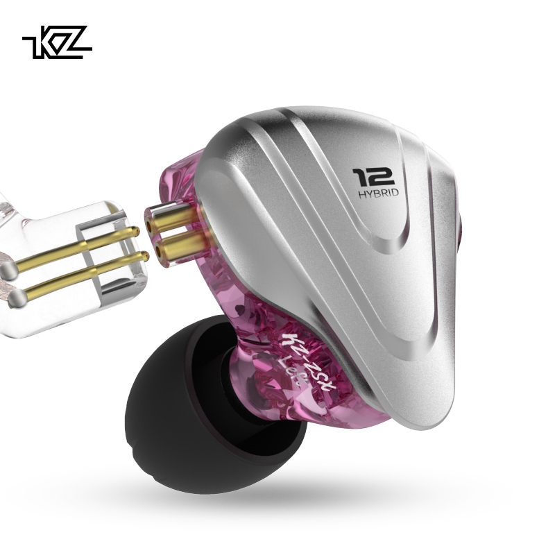 Tai nghe nhét tai Kz Zsx Terminator 5ba + 1dd 12 Units âm trầm bổng