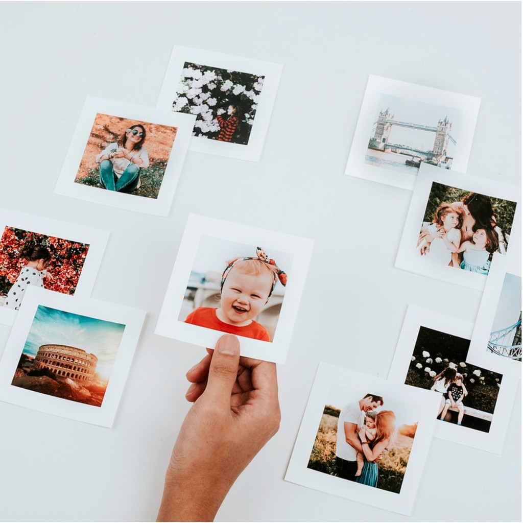 [Toàn Quốc] [E-voucher] Combo in 30 ảnh insta trang trí phòng ngủ 10 x 10cm theo yêu cầu - thiết kế trên web Photobook