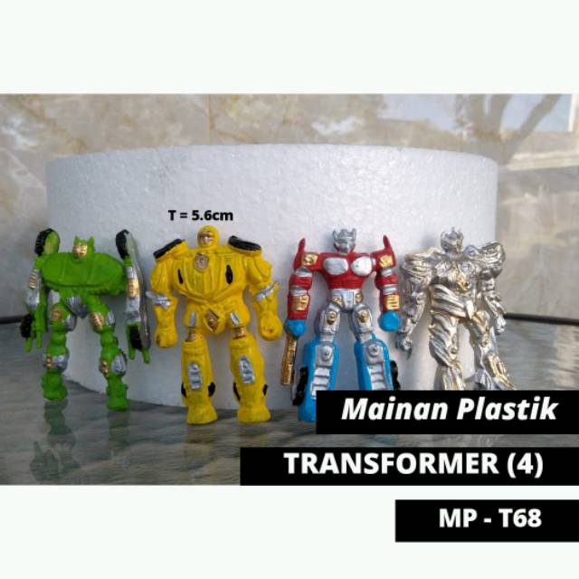 1 Bộ Đồ Chơi Trang Trí Bánh Kem Bằng Nhựa Mp T68 - Transformer 4