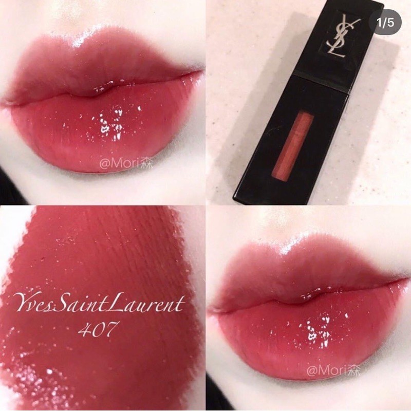 [Hàng Cao Cấp] Son Kem YSL Vinyl Creamy Lip Stain Màu 407 - Fairy Beauty Shop
